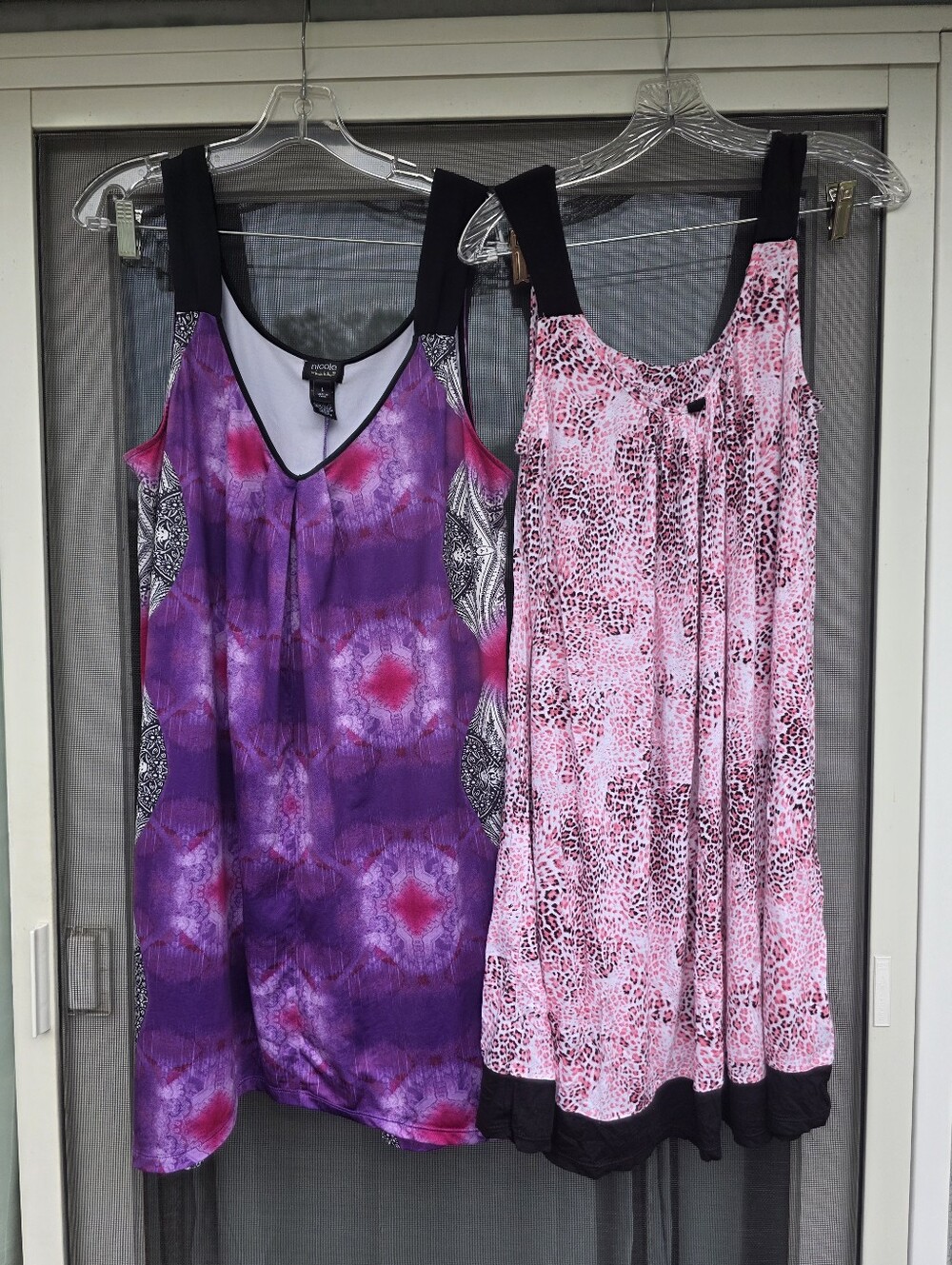 2 Nicole Miller George Nightgown Sleep Dress L
